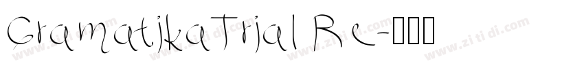 GramatikaTrial Re字体转换